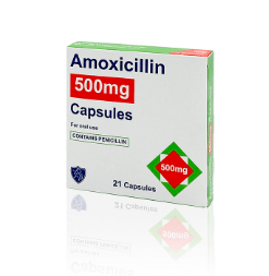 Amoxicillin 500mg capsules blister pack